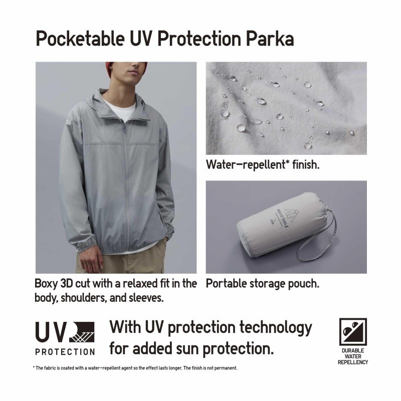 Uniqlo Pocketable Uv Protection 3d Cut メンズ パーカージャケット オレンジ | 6181389