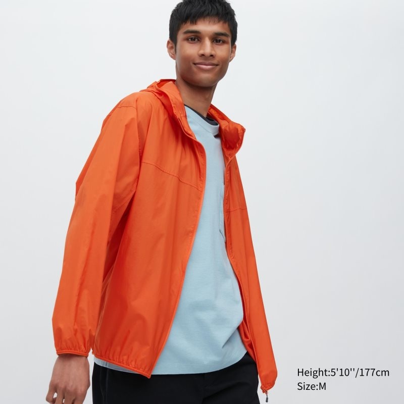 Uniqlo Pocketable Uv Protection 3d Cut メンズ パーカージャケット オレンジ | 6181389