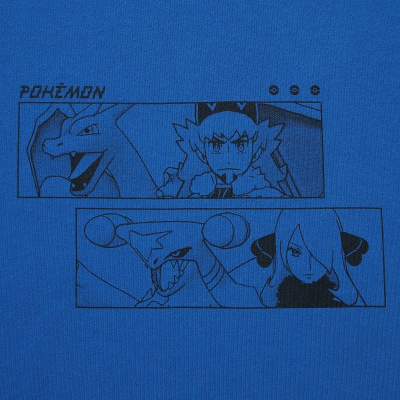 Uniqlo Pokémon Masters Ex Ut Oversized Short-sleeve Graphic メンズ Tシャツ 青 | 6692065