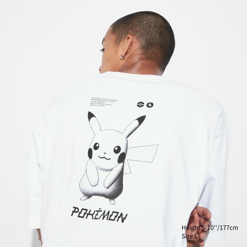 Uniqlo Pokémon Masters Ex Ut Oversized Short-sleeve Graphic メンズ Tシャツ 白 | 1740005