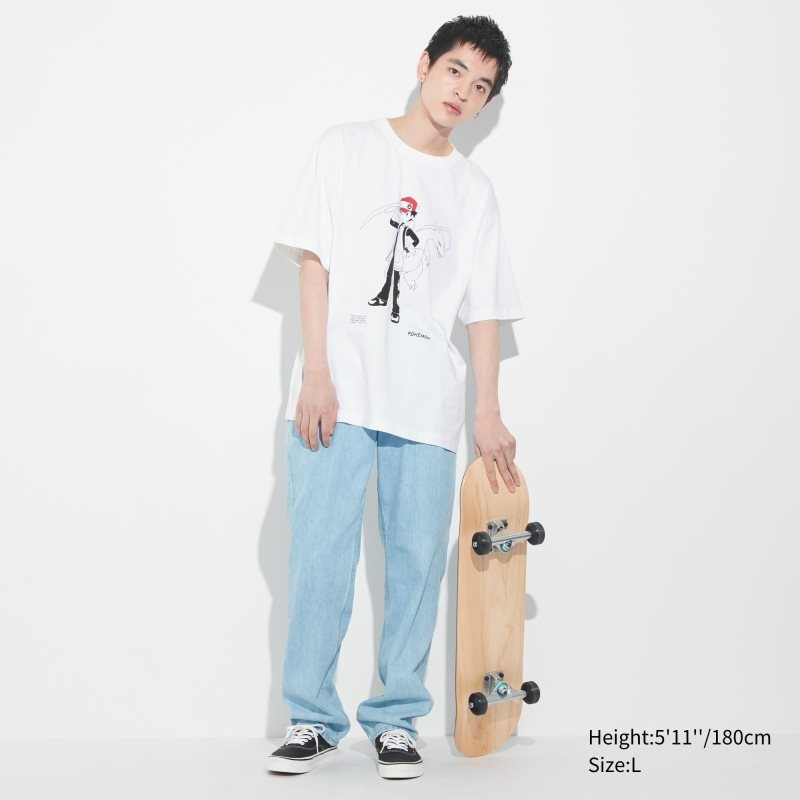 Uniqlo Pokémon Masters Ex Ut Oversized Short-sleeve Graphic メンズ Tシャツ 白 | 4404537