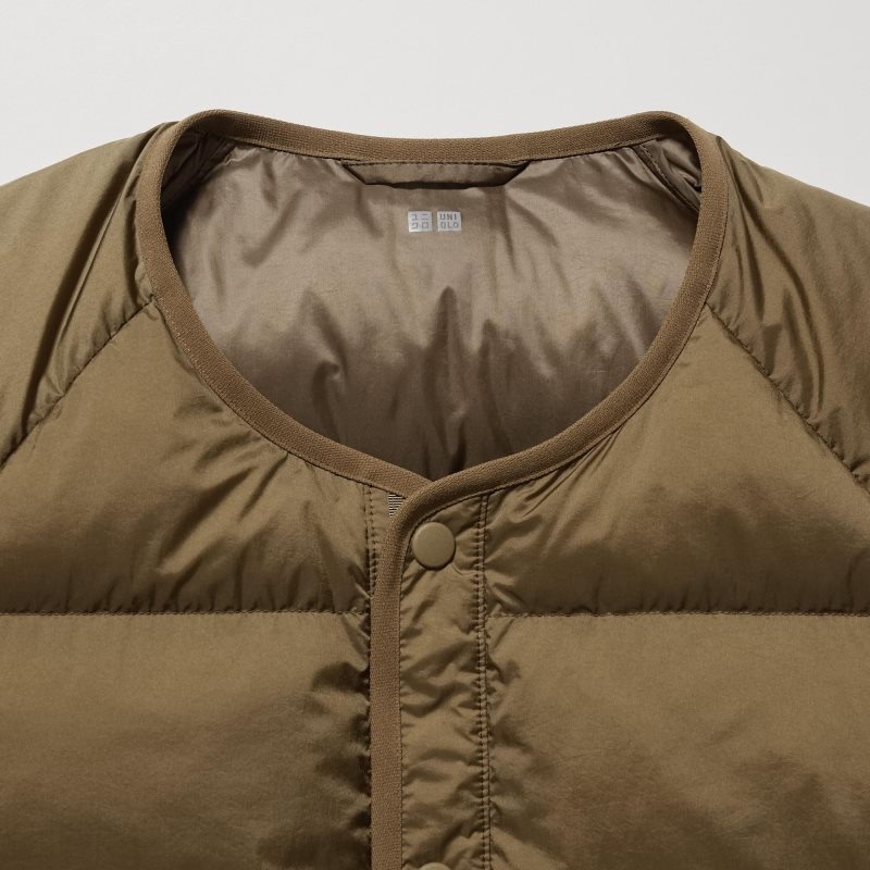 Uniqlo Recycled Down メンズ ジャケット オリーブ | 9930957