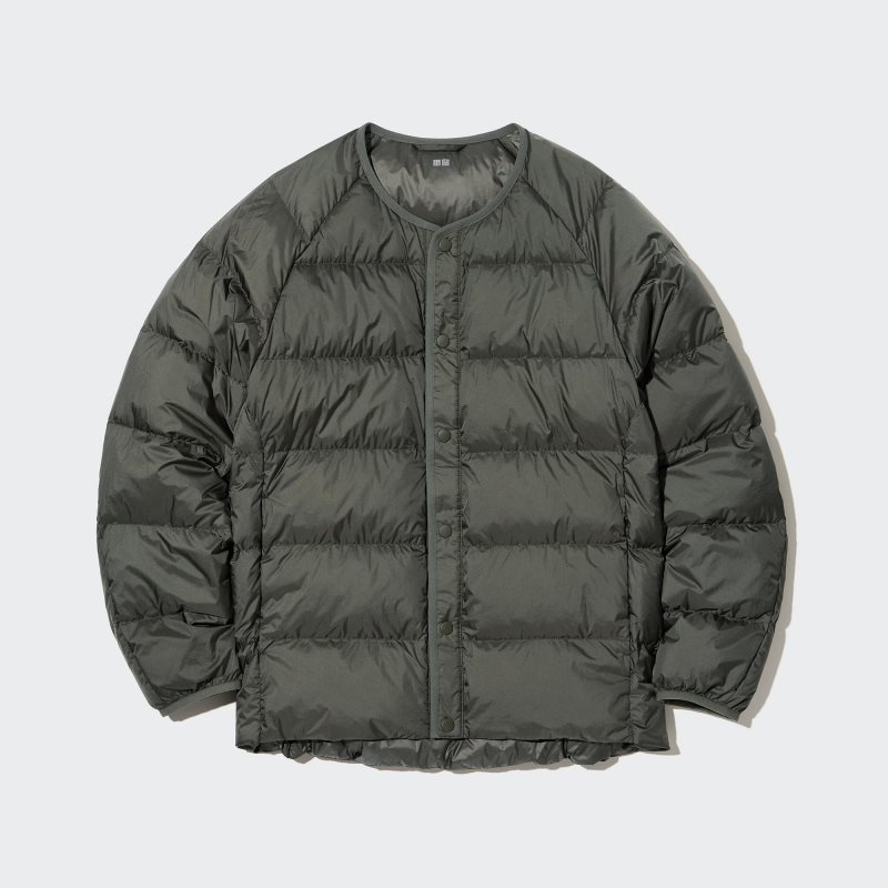 Uniqlo Recycled Down メンズ ジャケット オリーブ | 9930957