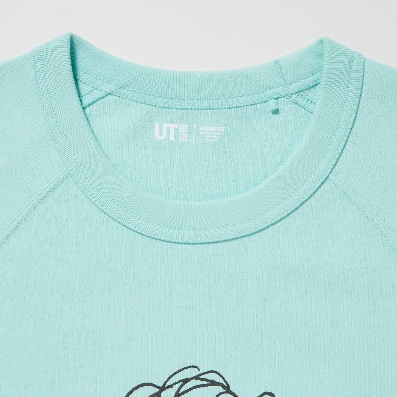 Uniqlo Retro Peanuts Ut Oversized Short-sleeve Graphic メンズ Tシャツ 青 | 354963