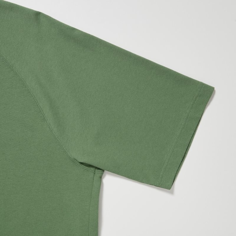 Uniqlo Retro Peanuts Ut Oversized Short-sleeve Graphic メンズ Tシャツ 緑 | 4983222
