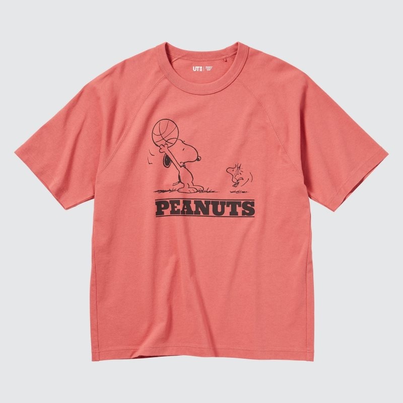 Uniqlo Retro Peanuts Ut Oversized Short-sleeve Graphic メンズ Tシャツ オレンジ | 5628144