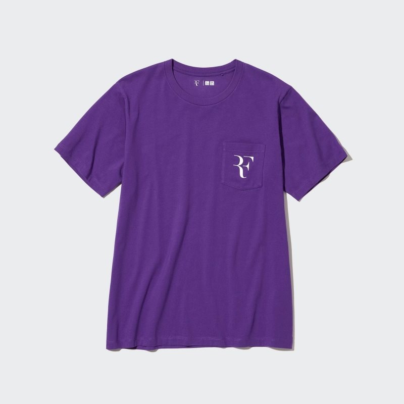Uniqlo Rf Short-sleeve Graphic メンズ Tシャツ 紫 | 3402046