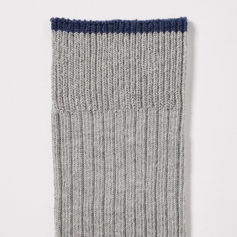 Uniqlo Ribbed メンズ ソックス グレー | 1718524