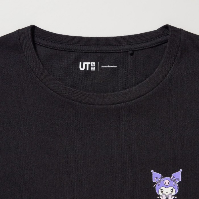 Uniqlo Sanrio characters UT Short-Sleeve レディース Tシャツ 黒 | 6014252