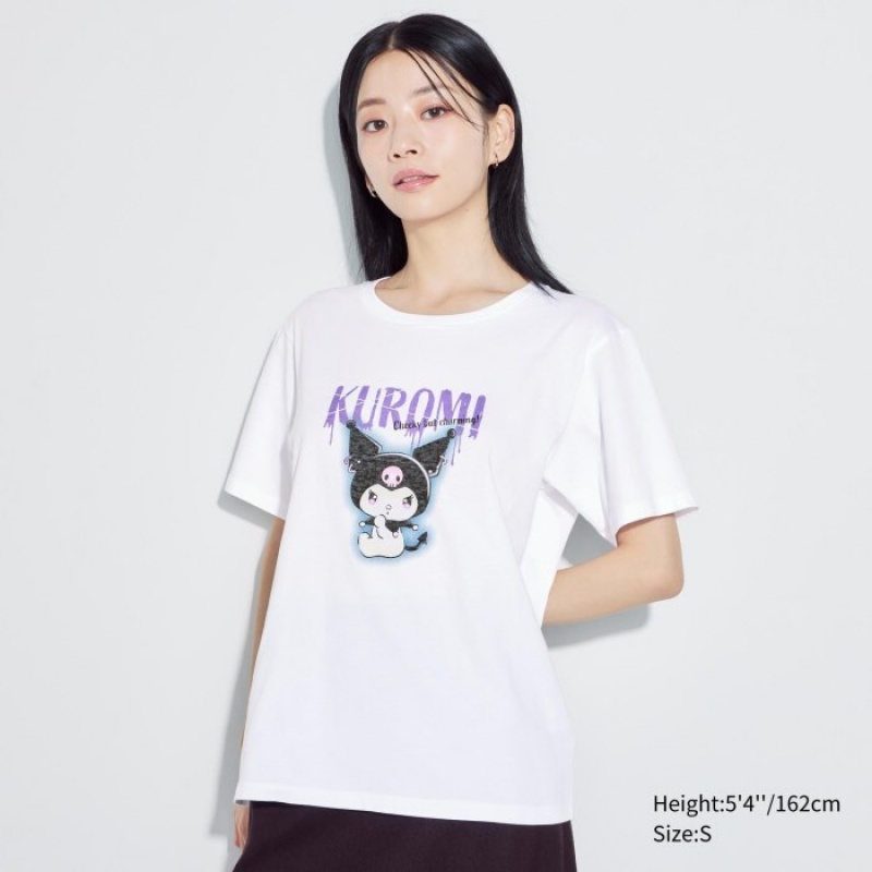 Uniqlo Sanrio characters UT Short-Sleeve レディース Tシャツ 白 | 7584856