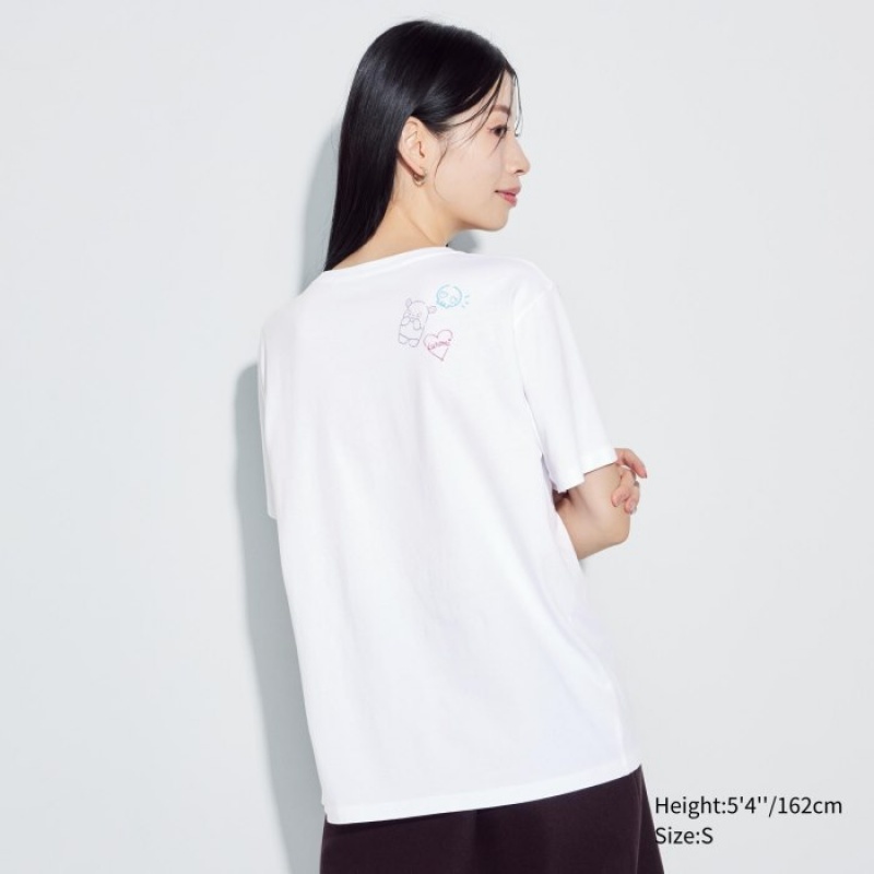 Uniqlo Sanrio characters UT Short-Sleeve レディース Tシャツ 白 | 7584856