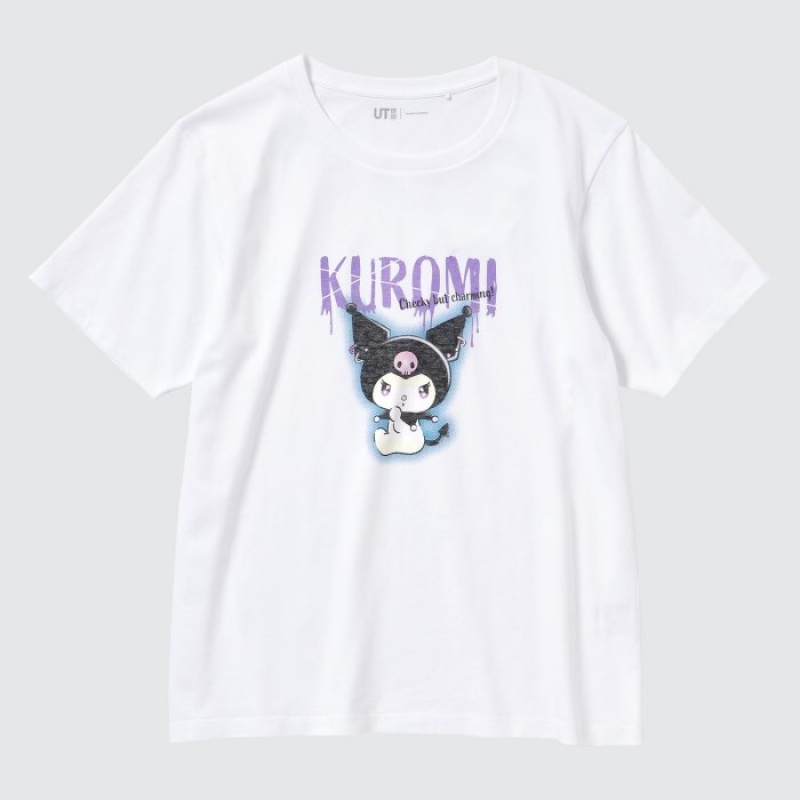 Uniqlo Sanrio characters UT Short-Sleeve レディース Tシャツ 白 | 7584856