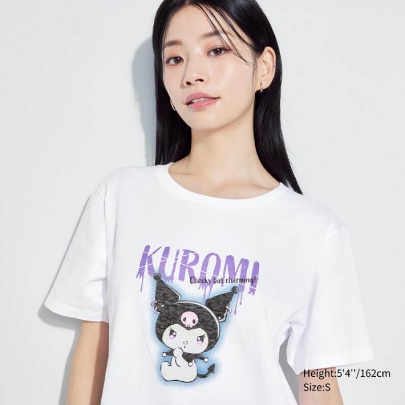 Uniqlo Sanrio characters UT Short-Sleeve レディース Tシャツ 白 | 7584856