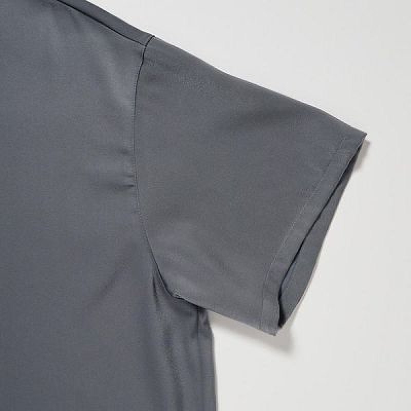 Uniqlo Satin Short-Sleeves レディース パジャマ グレー | 1822526