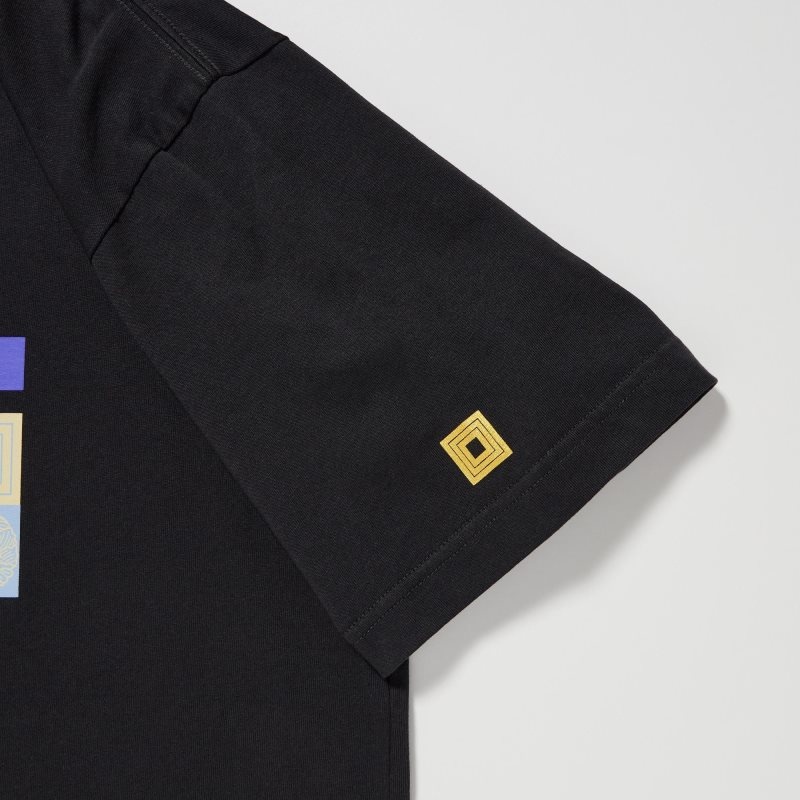 Uniqlo Shochiku Kabuki Ut Short-sleeve Graphic メンズ Tシャツ 黒 | 5415895