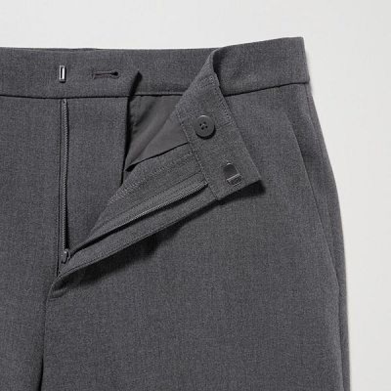 Uniqlo Smart Ankle (2-Way Stretch, Tall) レディース パンツ グレー | 8570532