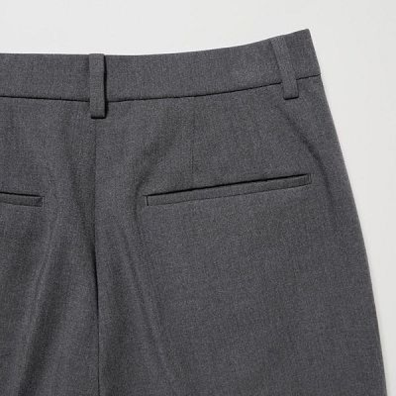 Uniqlo Smart Ankle (2-Way Stretch, Tall) レディース パンツ グレー | 8570532