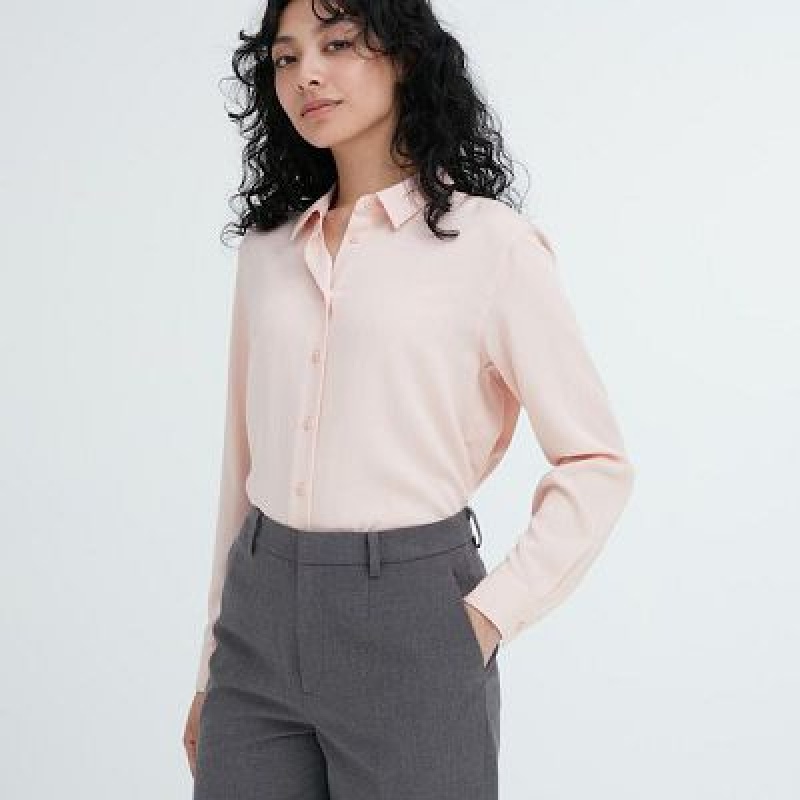 Uniqlo Smart Ankle (2-Way Stretch) レディース パンツ グレー | 7639509