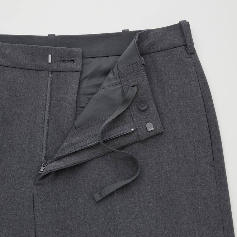Uniqlo Smart Comfort Ankle Length メンズ パンツ グレー | 8496961