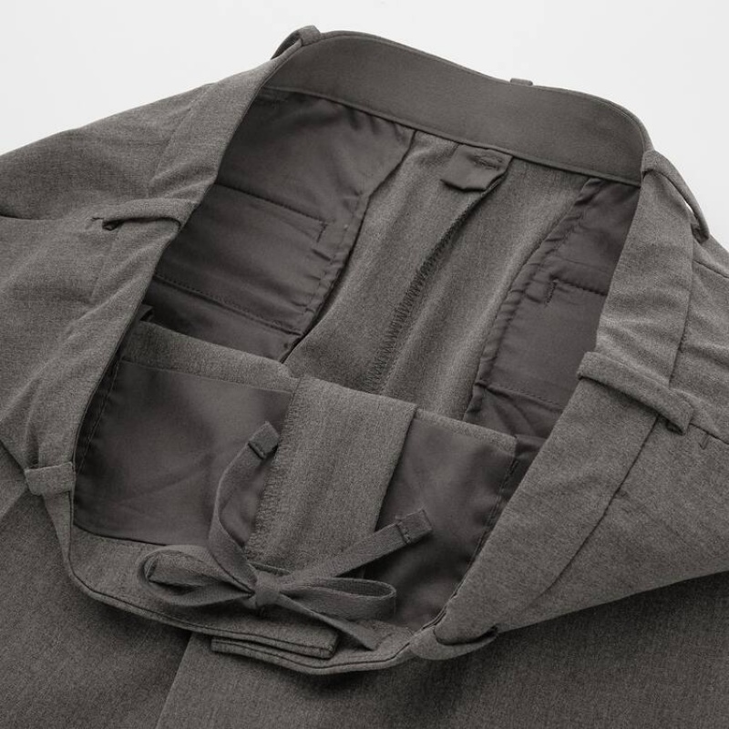 Uniqlo Smart Comfort Ankle Length メンズ パンツ グレー | 9916739