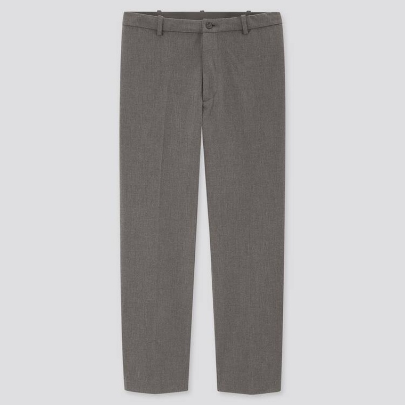 Uniqlo Smart Comfort Ankle Length メンズ パンツ グレー | 9916739
