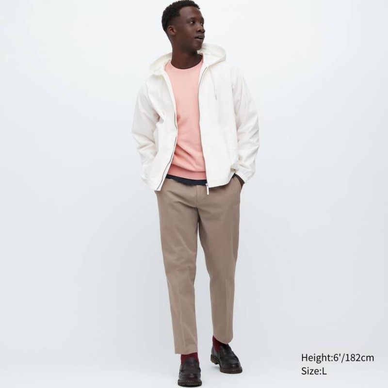 Uniqlo Smart Cotton Ankle Length メンズ パンツ グレー | 4485980