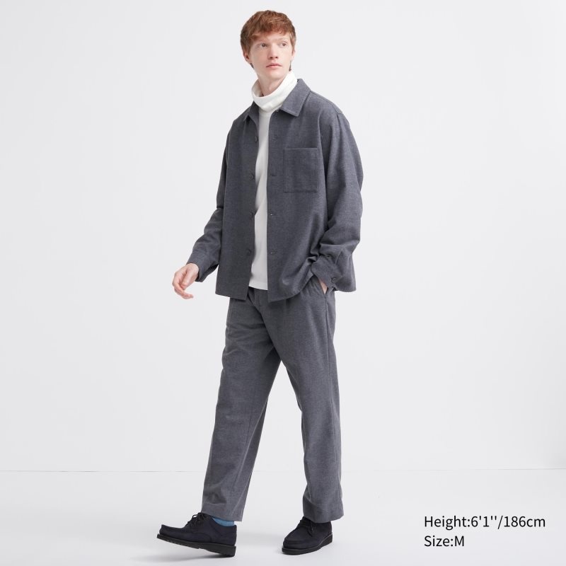Uniqlo Soft Brushed Turtleneck Long-sleeve メンズ Tシャツ 黒 | 5351785