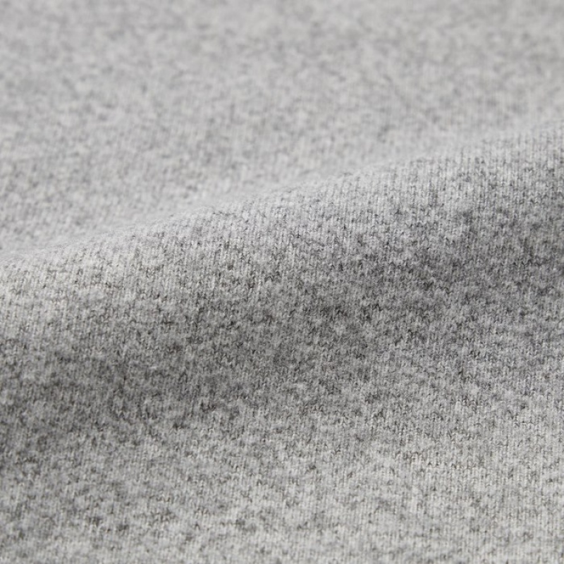 Uniqlo Soft Knitted Fleece Crew Neck Long-Sleeve レディース Tシャツ 紫 | 9657246