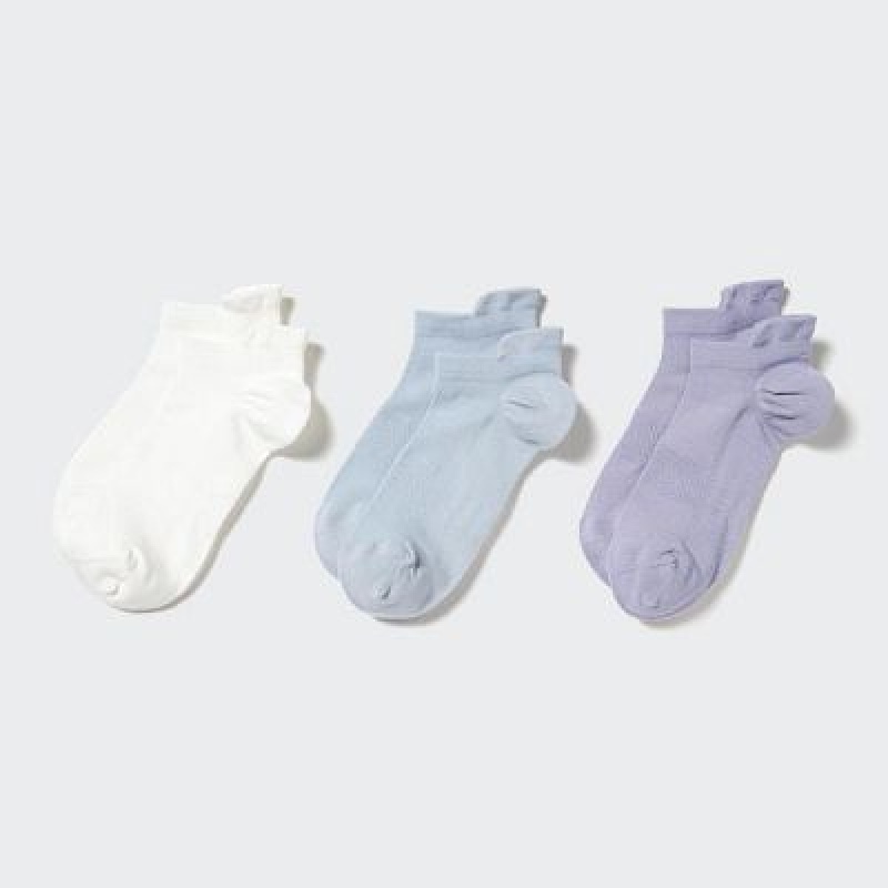 Uniqlo Sport Short (3 Pairs) レディース ソックス 白 | 5103200