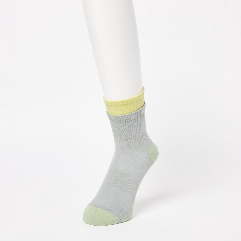 Uniqlo Sports Layered Half メンズ ソックス グレー | 8521215