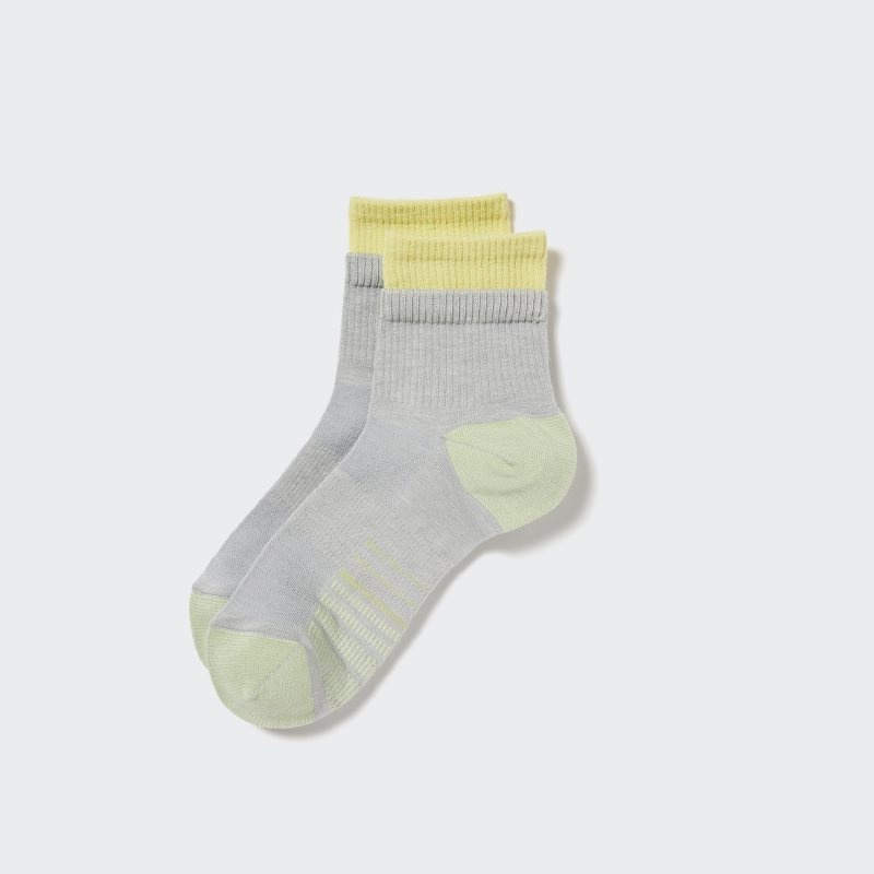 Uniqlo Sports Layered Half メンズ ソックス グレー | 8521215