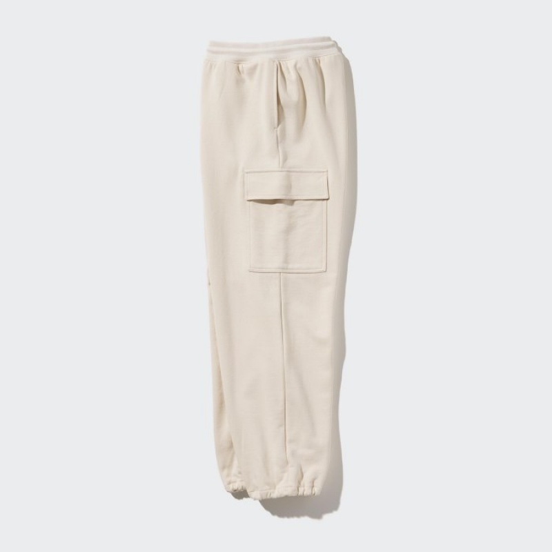 Uniqlo Sweat Cargo レディース パンツ 白 | 409525