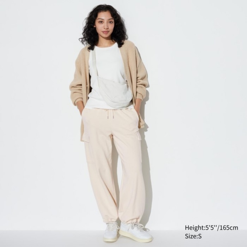 Uniqlo Sweat Cargo レディース パンツ 白 | 409525