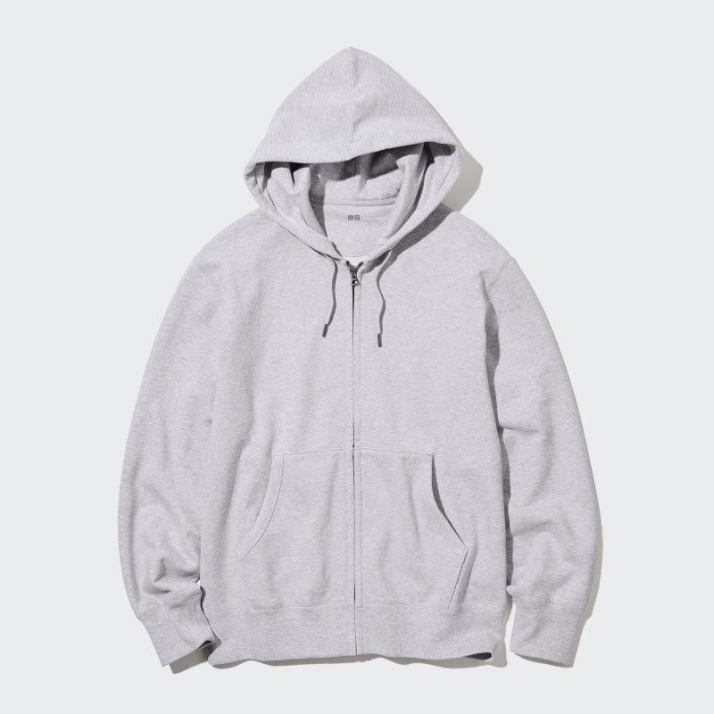 Uniqlo Sweat Long-sleeve Full-zip メンズ パーカー グレー | 5820383