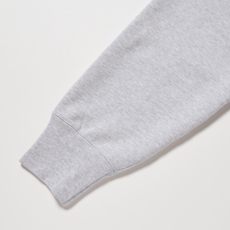 Uniqlo Sweat Long-sleeve Full-zip メンズ パーカー グレー | 5820383