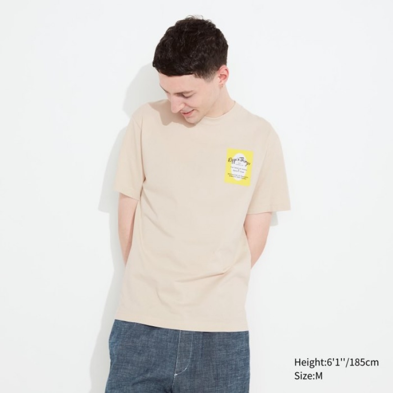 Uniqlo The Brands Hawaii UT Short-Sleeve Eggs 'n Things レディース Tシャツ ベージュ | 5215930