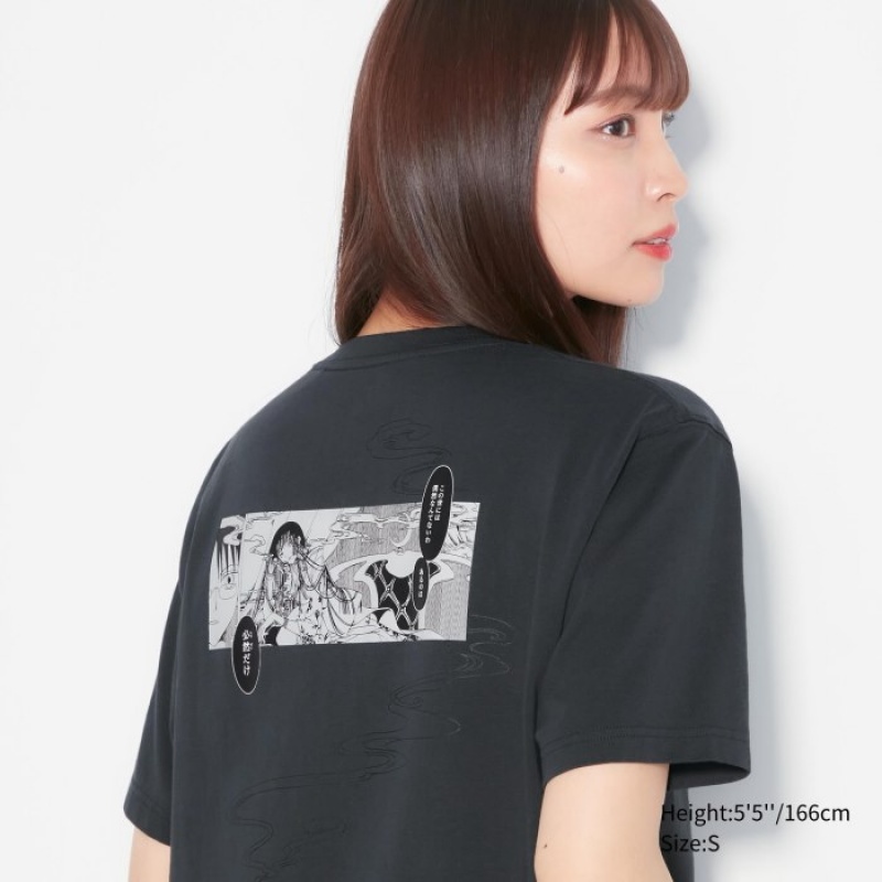 Uniqlo The World of CLAMP UT Short Sleeve レディース Tシャツ グレー | 2502818