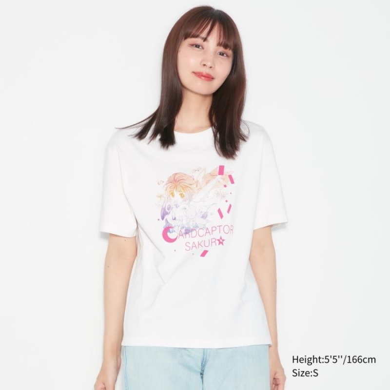 Uniqlo The World of CLAMP UT Short Sleeve レディース Tシャツ 白 | 8383027