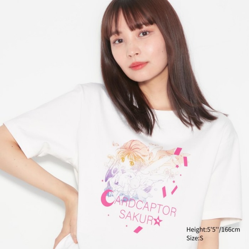 Uniqlo The World of CLAMP UT Short Sleeve レディース Tシャツ 白 | 8383027