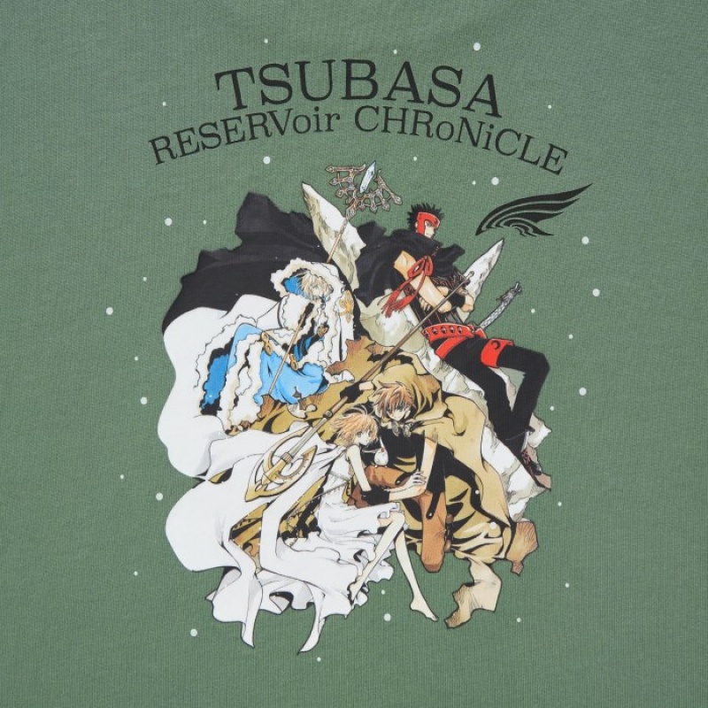 Uniqlo The World of CLAMP UT Short Sleeve レディース Tシャツ 緑 | 3879242