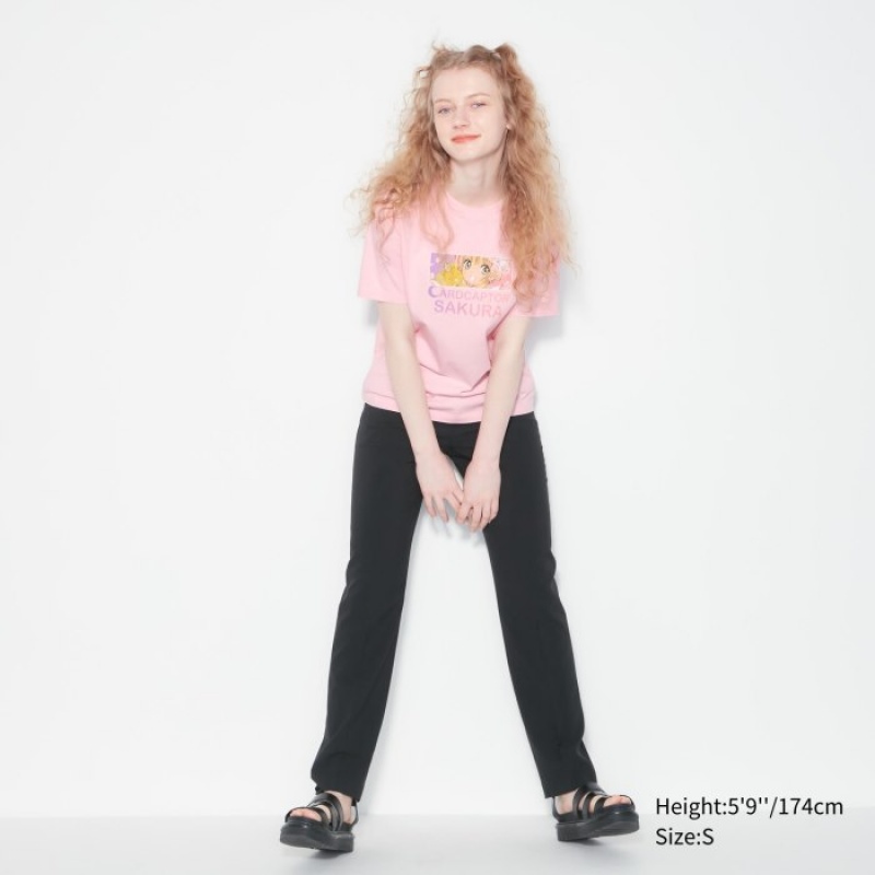 Uniqlo The World of CLAMP UT Short Sleeve レディース Tシャツ ピンク | 1652212
