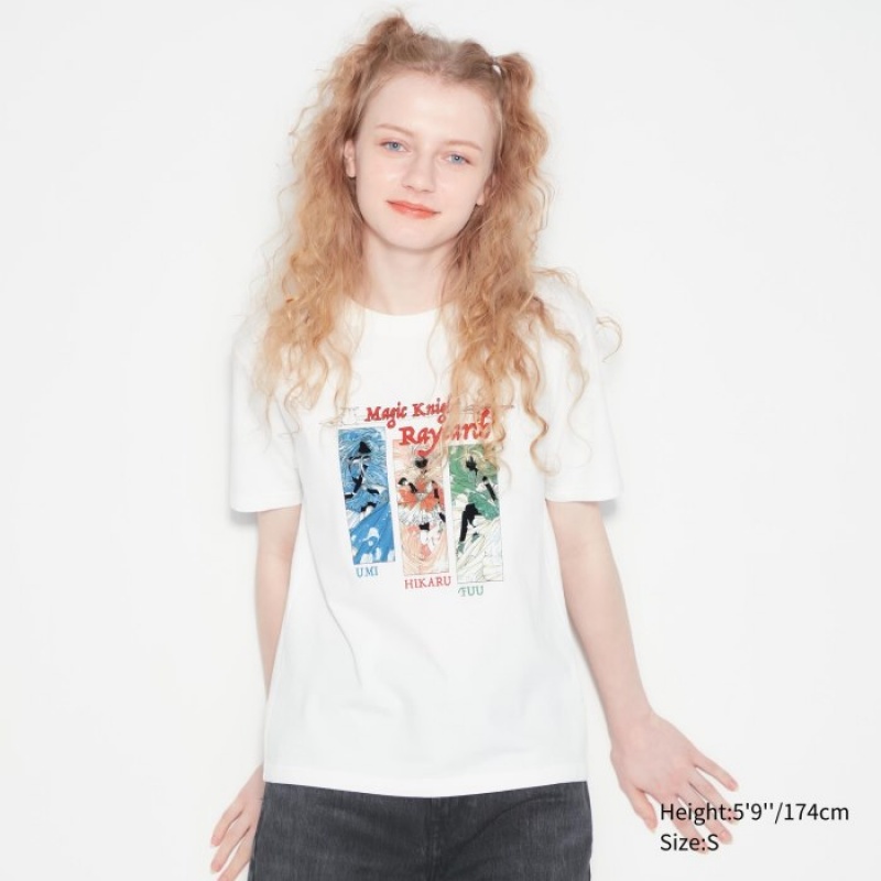 Uniqlo The World of CLAMP UT Short Sleeve レディース Tシャツ 白 | 9961147