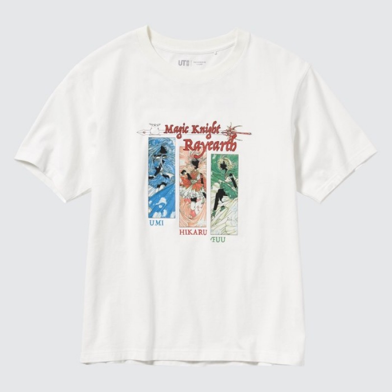 Uniqlo The World of CLAMP UT Short Sleeve レディース Tシャツ 白 | 9961147