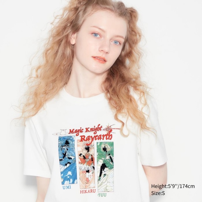 Uniqlo The World of CLAMP UT Short Sleeve レディース Tシャツ 白 | 9961147