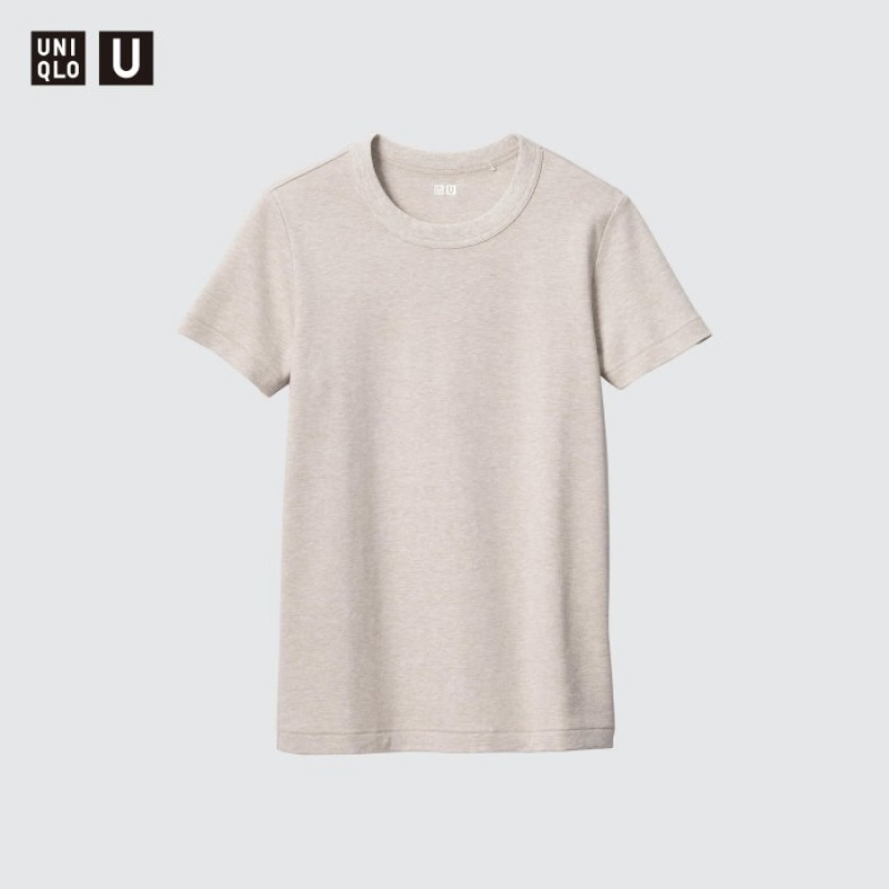 Uniqlo U Crew Neck Short-sleeve レディース Tシャツ ピンク | 2499088