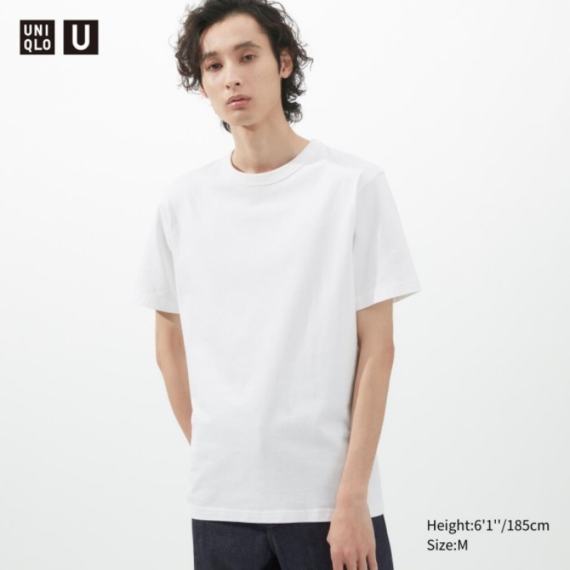 Uniqlo U Crew Neck Short-sleeve レディース Tシャツ 白 | 5143617