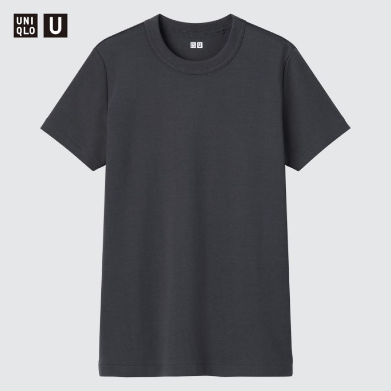 Uniqlo U Crew Neck Short-sleeve レディース Tシャツ グレー | 7222794