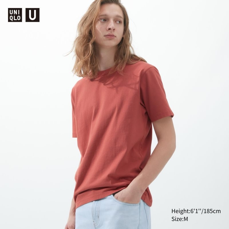 Uniqlo U Crew Neck Short-sleeve メンズ Tシャツ 赤 | 8163882
