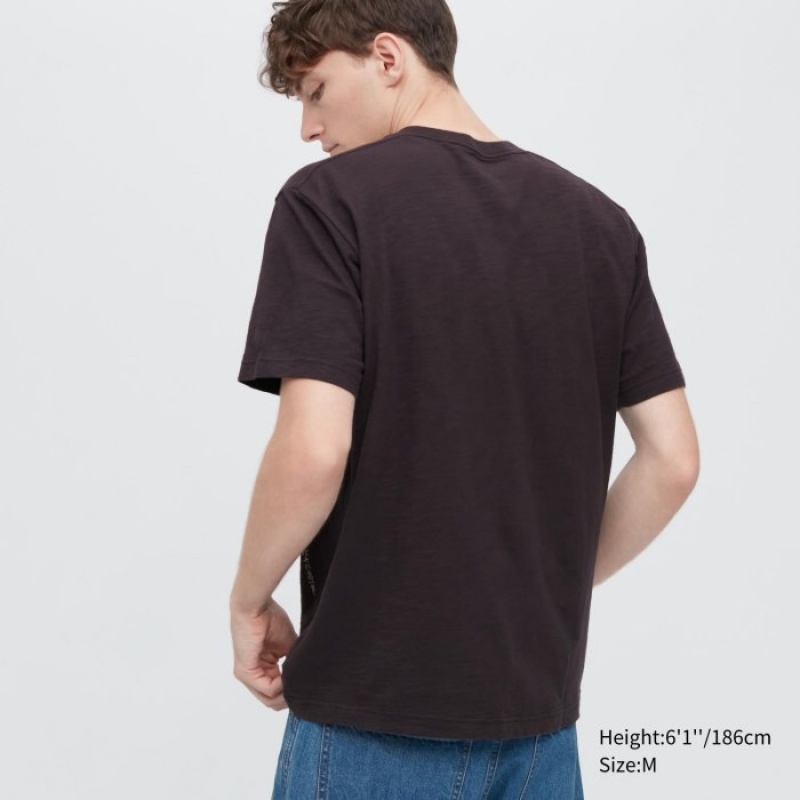 Uniqlo Ukiyo-e UT Short-Sleeve レディース Tシャツ ブラウン | 3551427