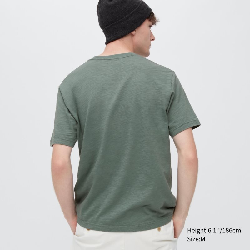 Uniqlo Ukiyo-e Ut Short-sleeve Graphic メンズ Tシャツ 緑 | 5450826